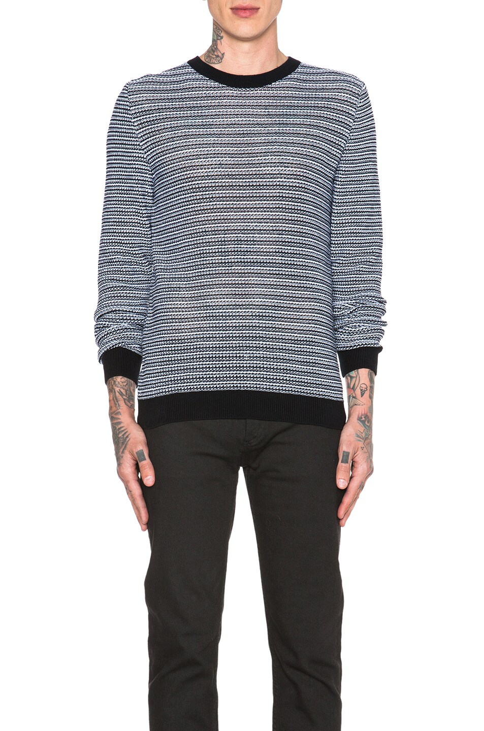 Image 1 of A.P.C. Milan Pullover Sweater in Blue