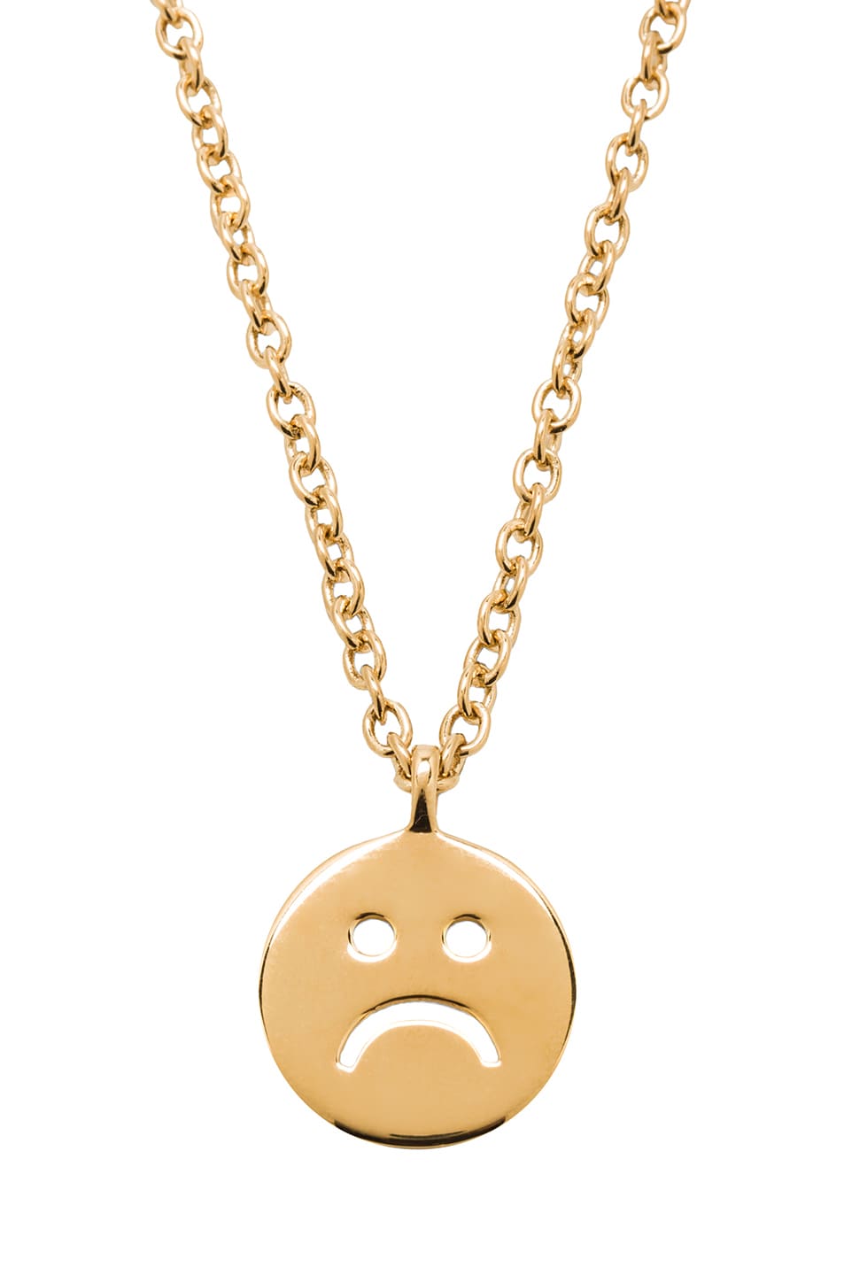 Image 1 of A.P.C. Sad Face Necklace in Gold
