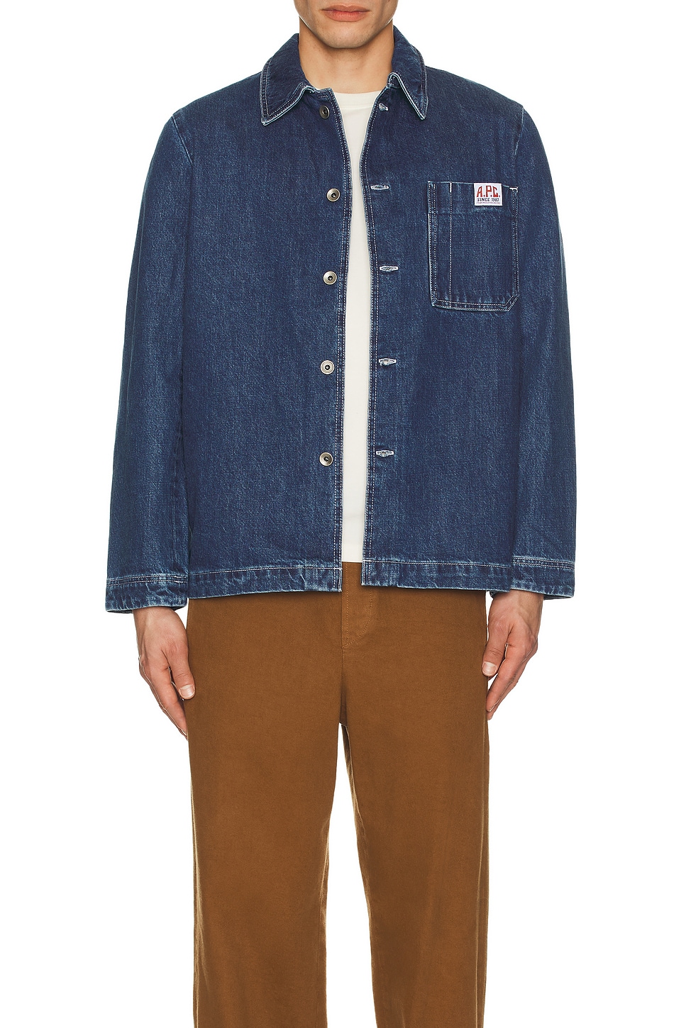 Image 1 of A.P.C. Veste Ralph in Washed Indigo