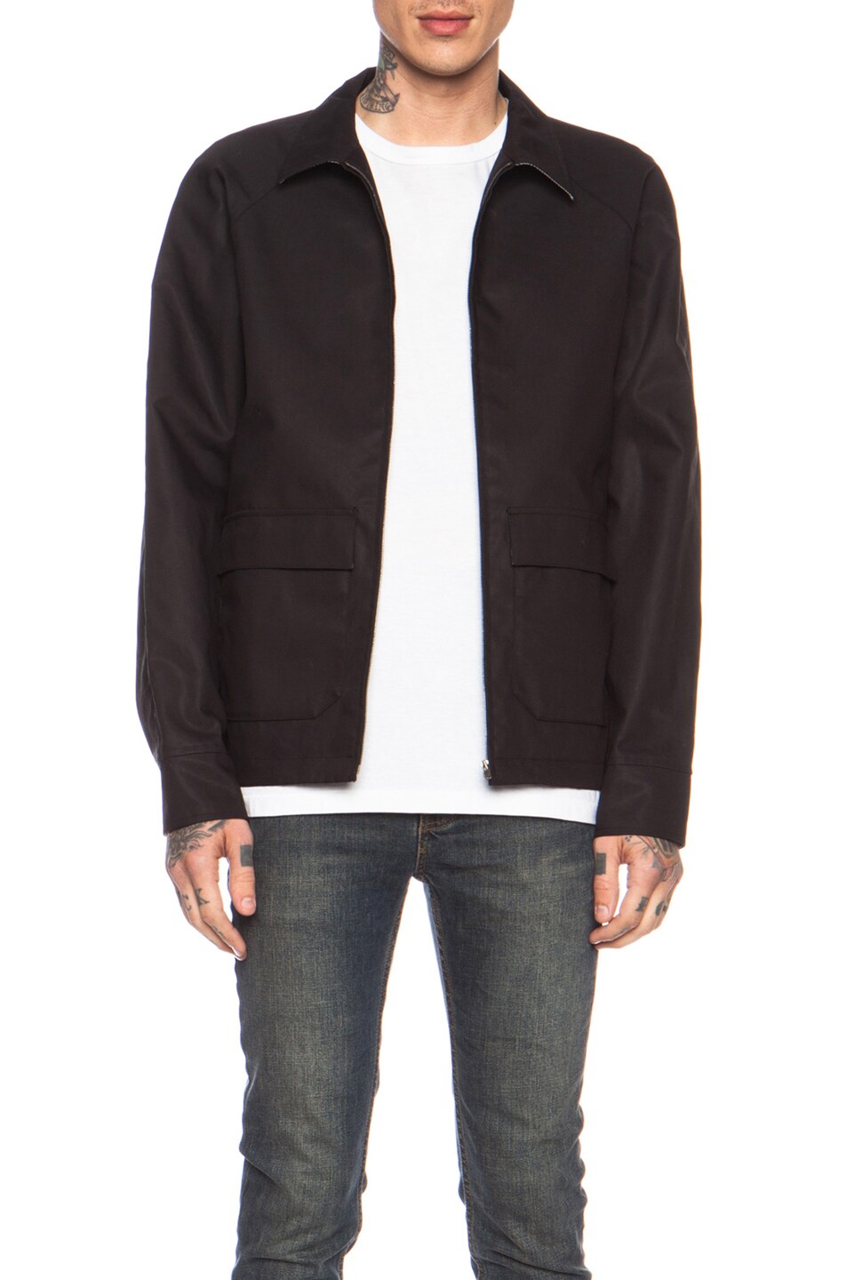 Image 1 of A.P.C. Liverpool Cotton Shirt Jacket in Black