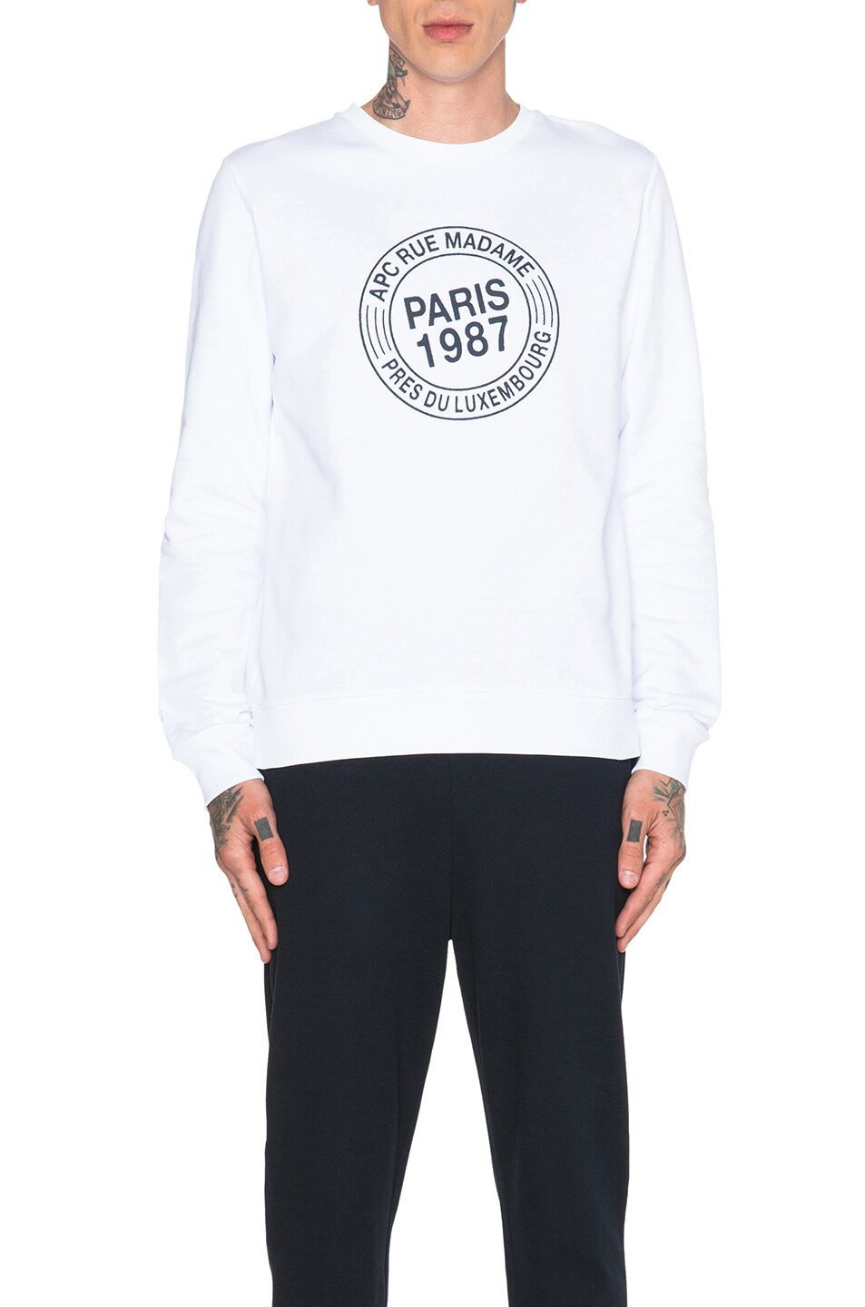 Image 1 of A.P.C. Paris 87 Sweatshirt in White