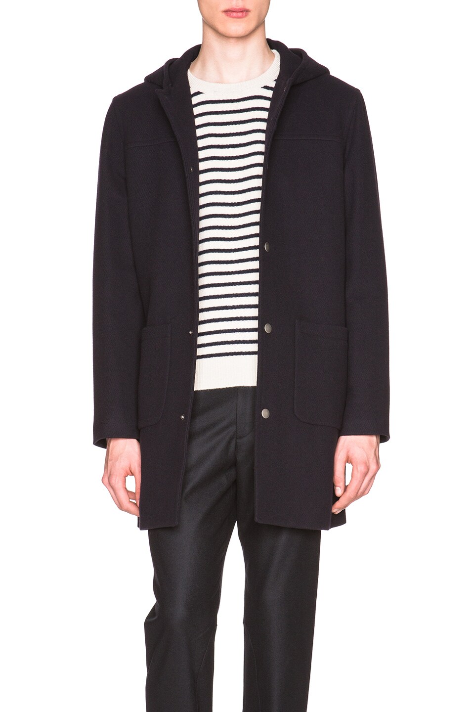 A.P.C. Luc Jacket in Dark Navy | FWRD