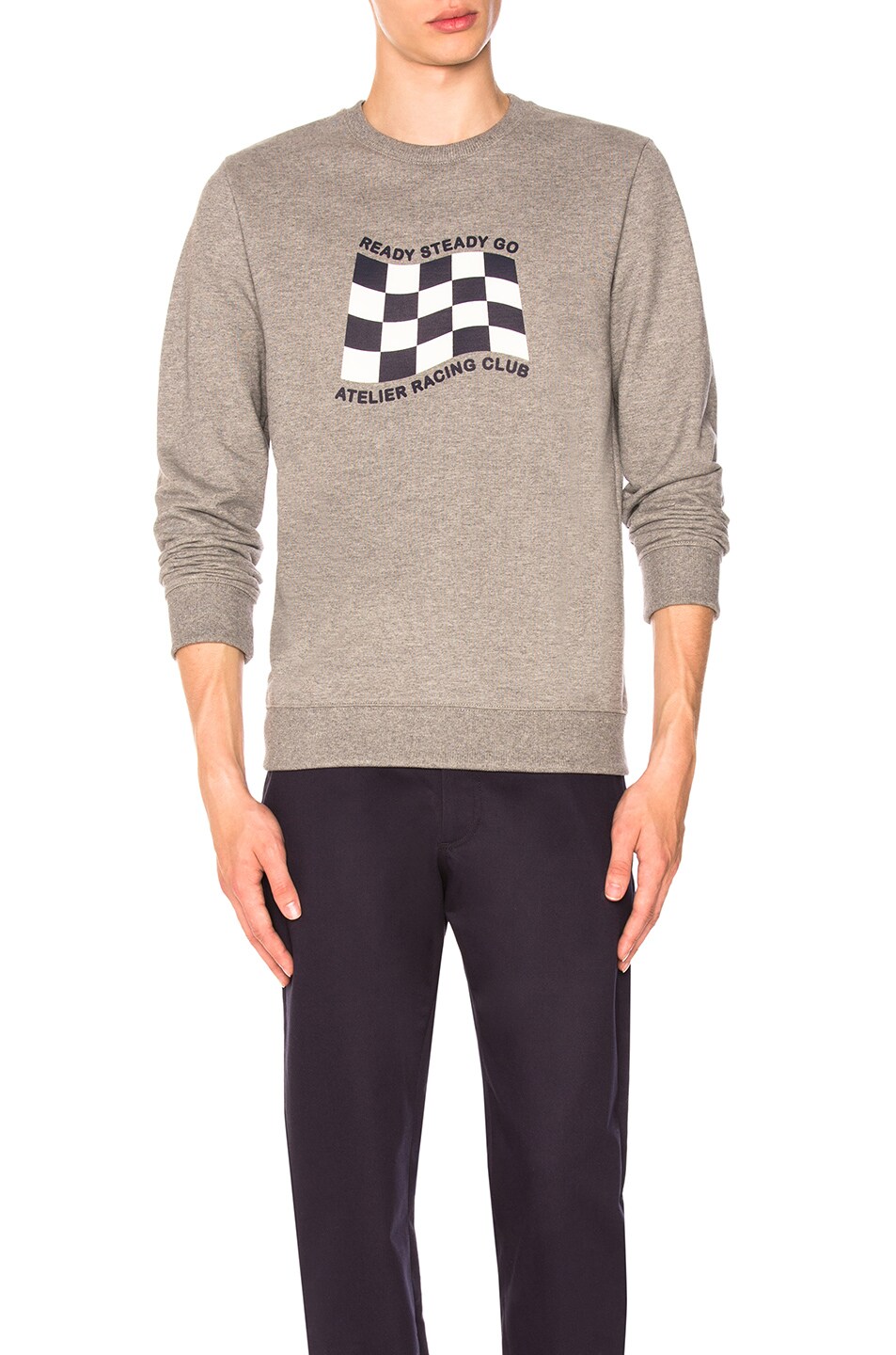 Image 1 of A.P.C. Racing Sweat in Gris Chine