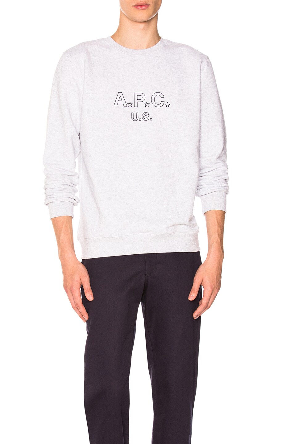 Image 1 of A.P.C. US Star Sweat in Gris Chine