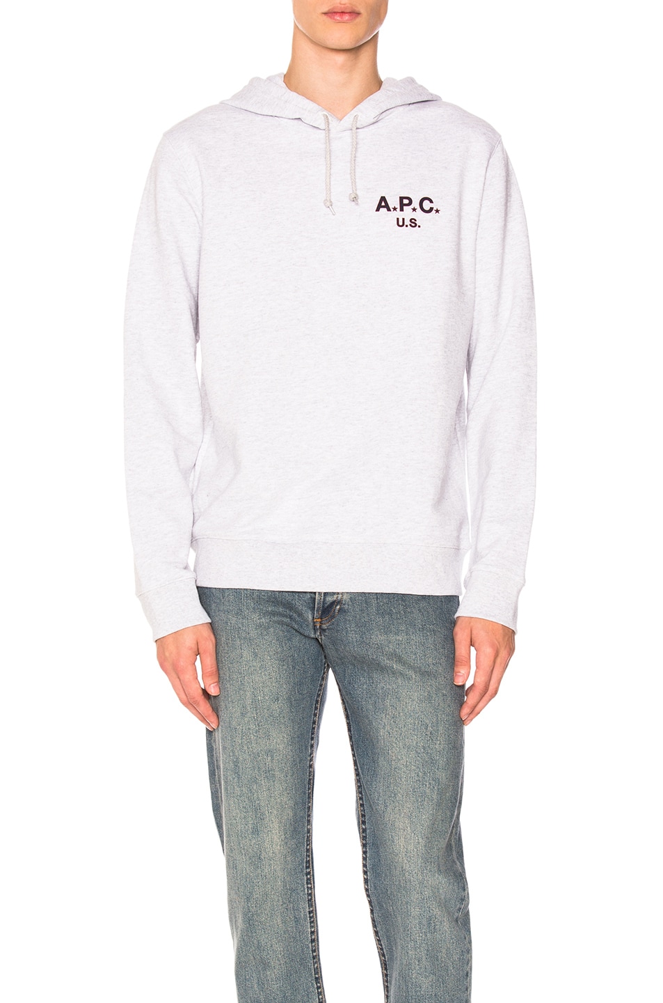 Image 1 of A.P.C. US Hoodie in Gris Chine