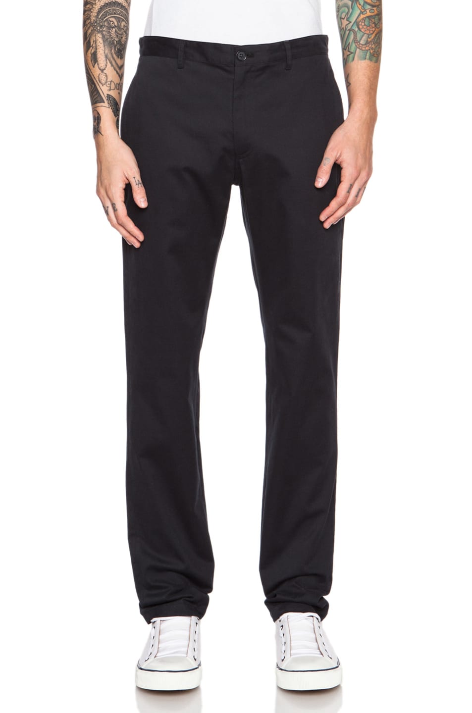 Image 1 of A.P.C. Classic Cotton Chino in Faux Noir