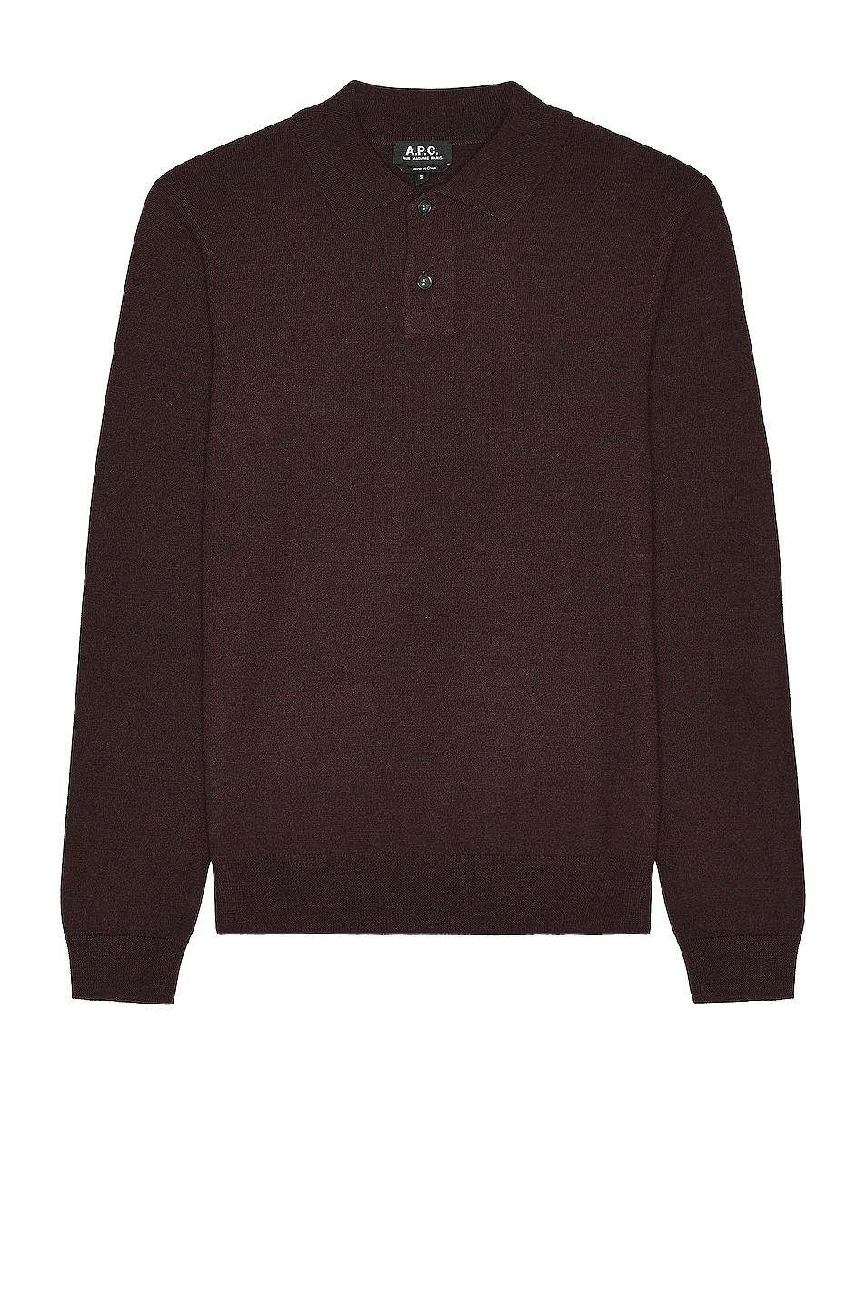 Image 1 of A.P.C. Polo Jerry in Bordeaux