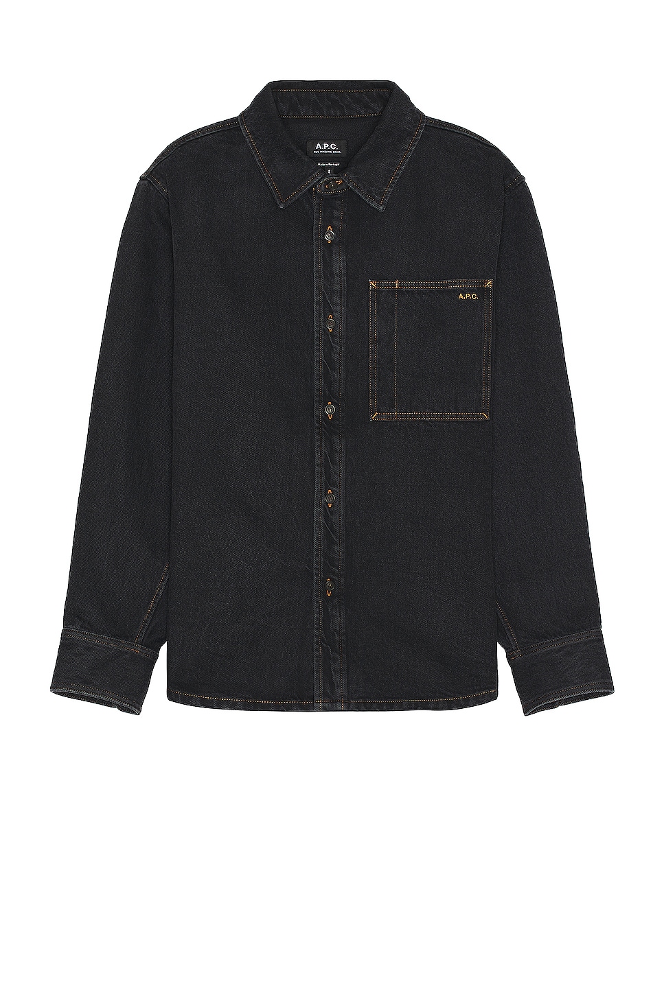 Image 1 of A.P.C. Graham Shirt in Washed Black