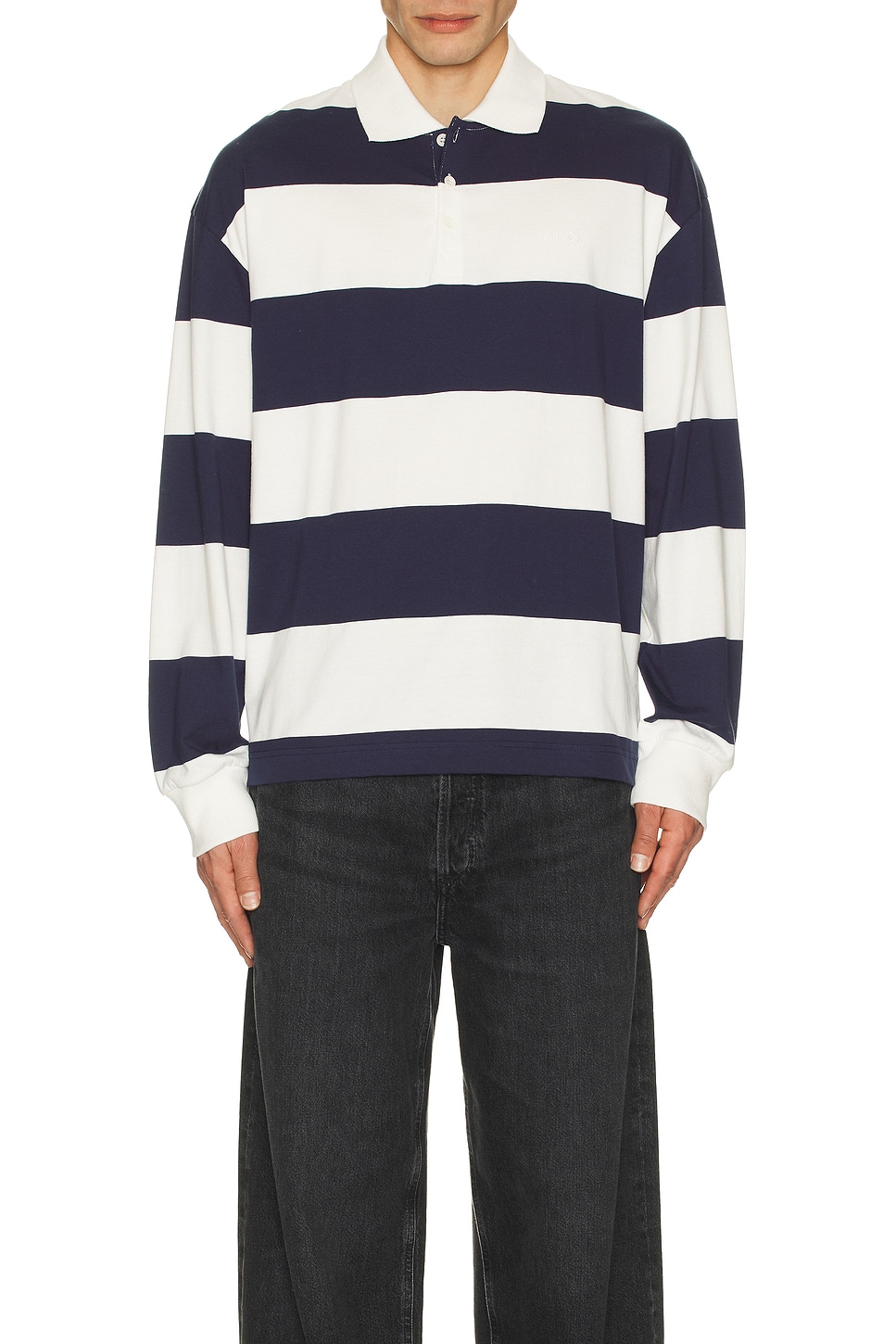 Image 1 of A.P.C. Polo Riley in Dark Navy