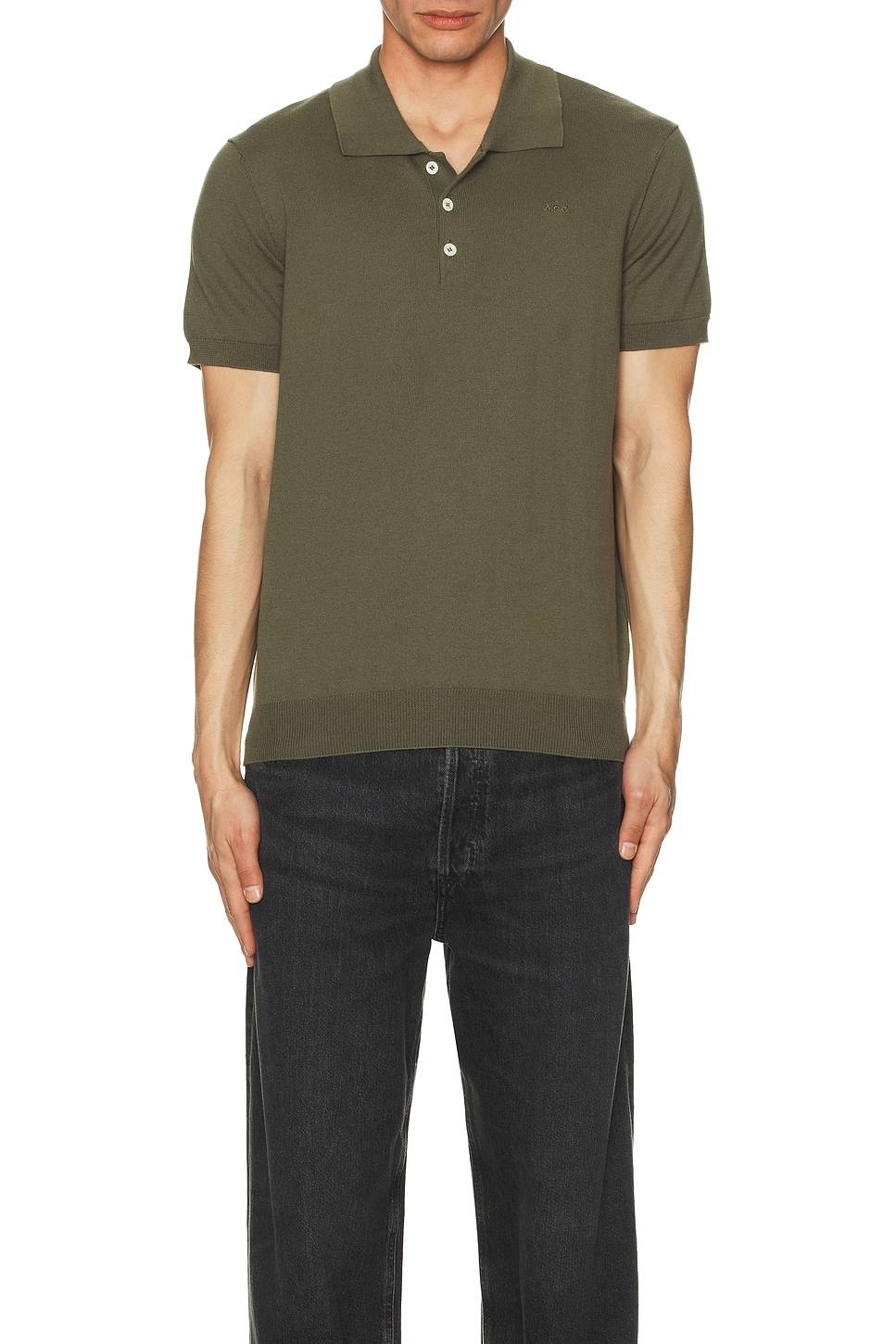Image 1 of A.P.C. Polo Gregory in Light Khaki
