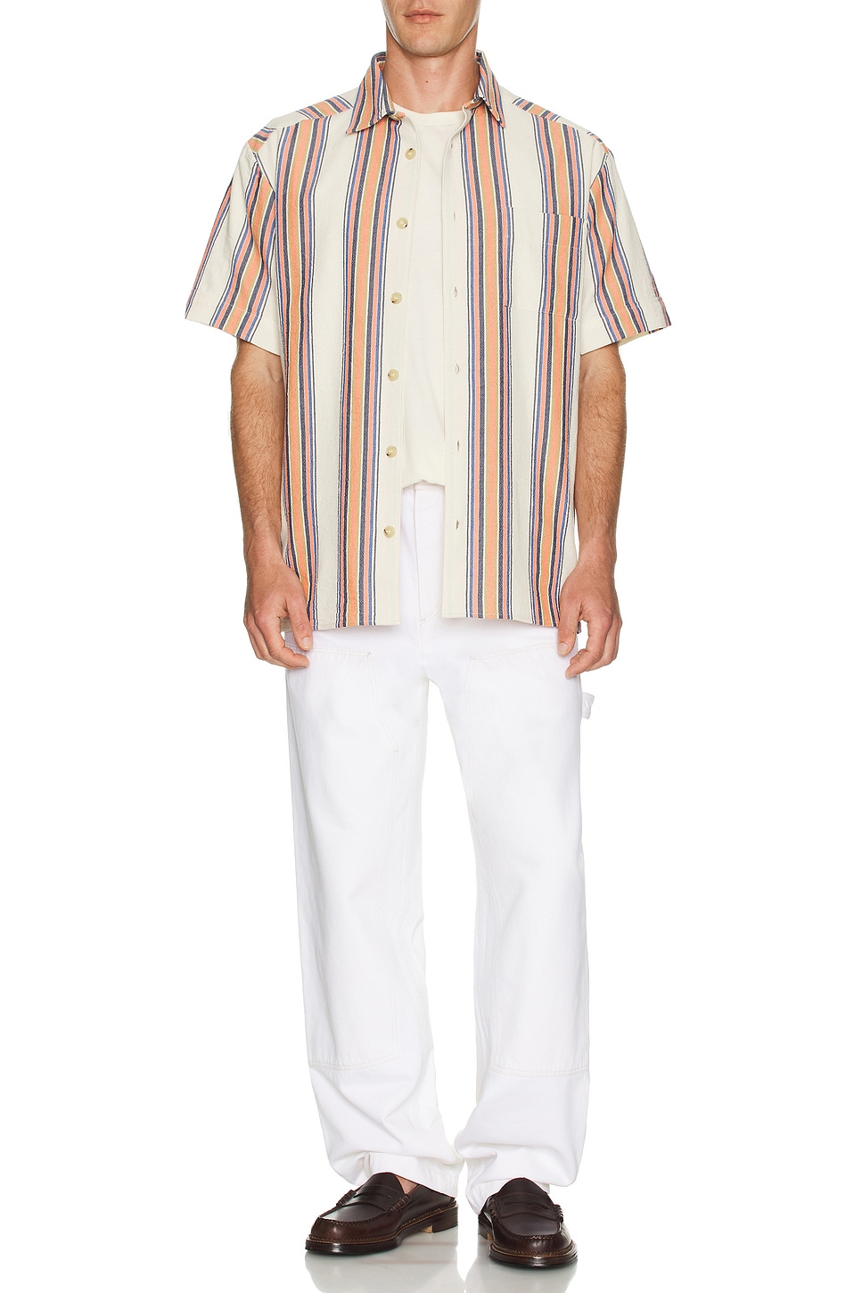 Image 1 of A.P.C. Chemisette Ross Shirt in Ecru