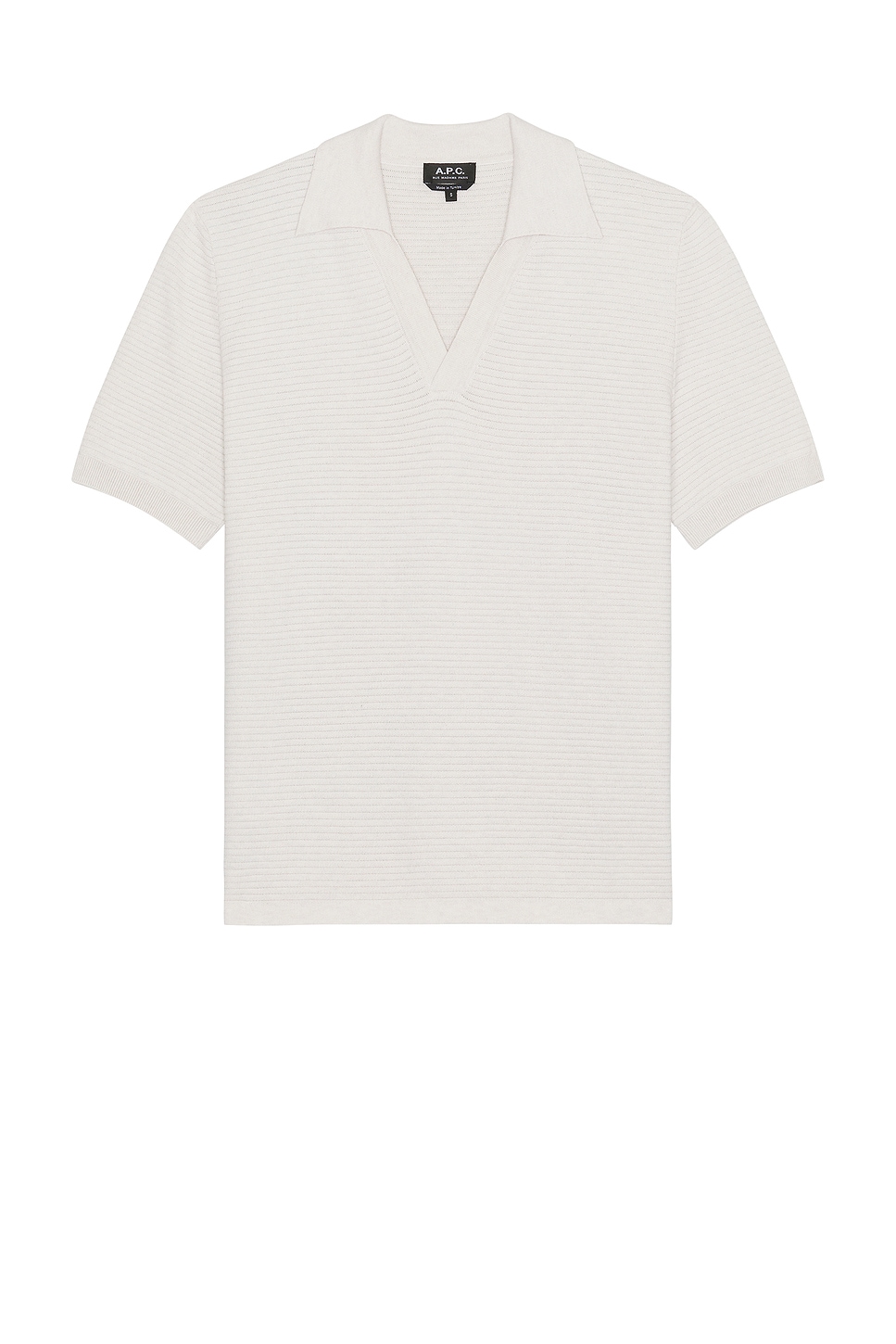 Image 1 of A.P.C. Livio Polo in Heathered Ecru
