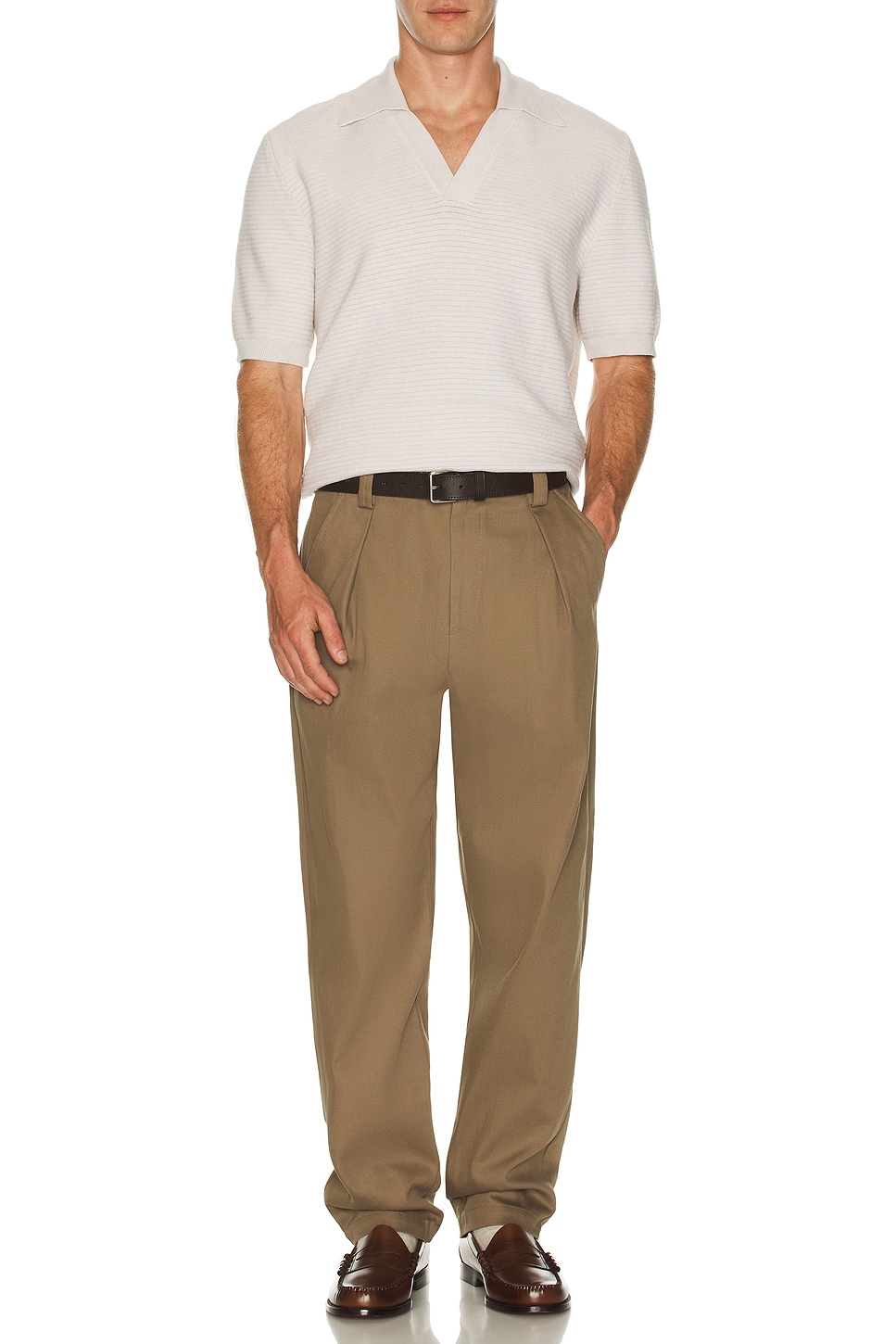 Image 1 of A.P.C. Livio Polo in Heathered Ecru