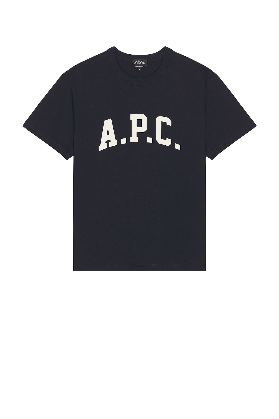 Image 1 of A.P.C. Marcus T-Shirt in Dark Navy & Ecru