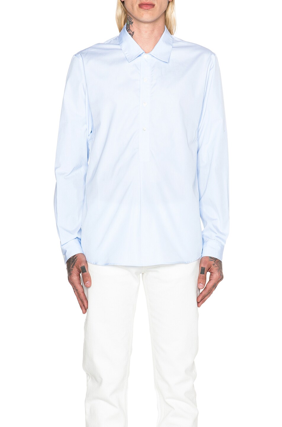 Image 1 of A.P.C. West Popover Shirt in Light Blue