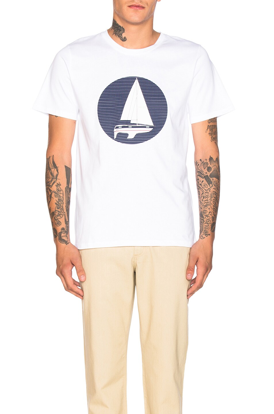 Image 1 of A.P.C. Voilier Tee in White