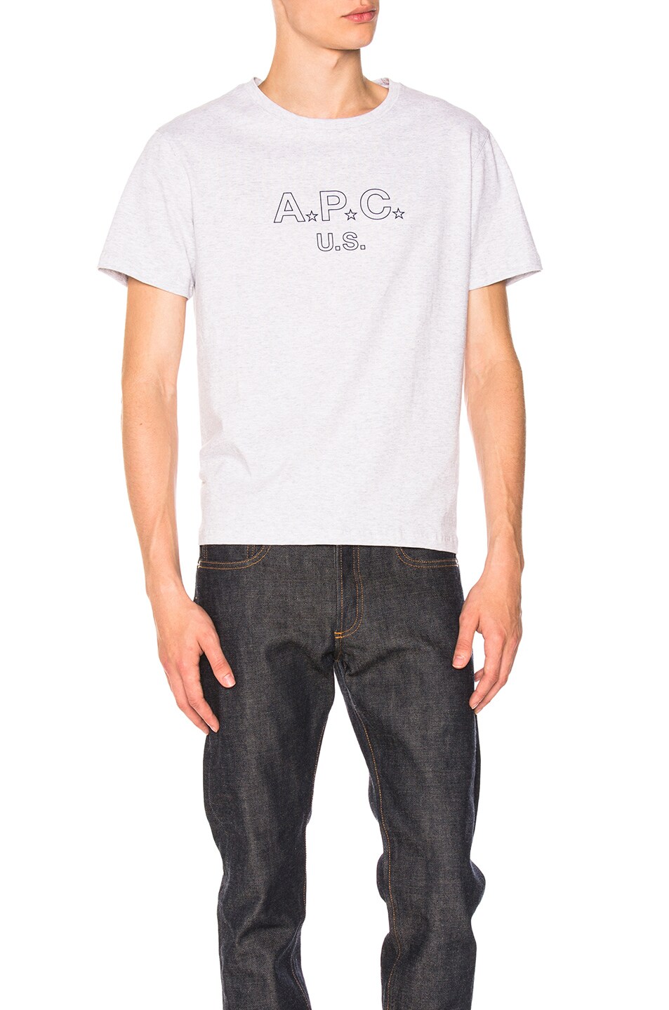 Image 1 of A.P.C. US Star Tee in Gris Chine