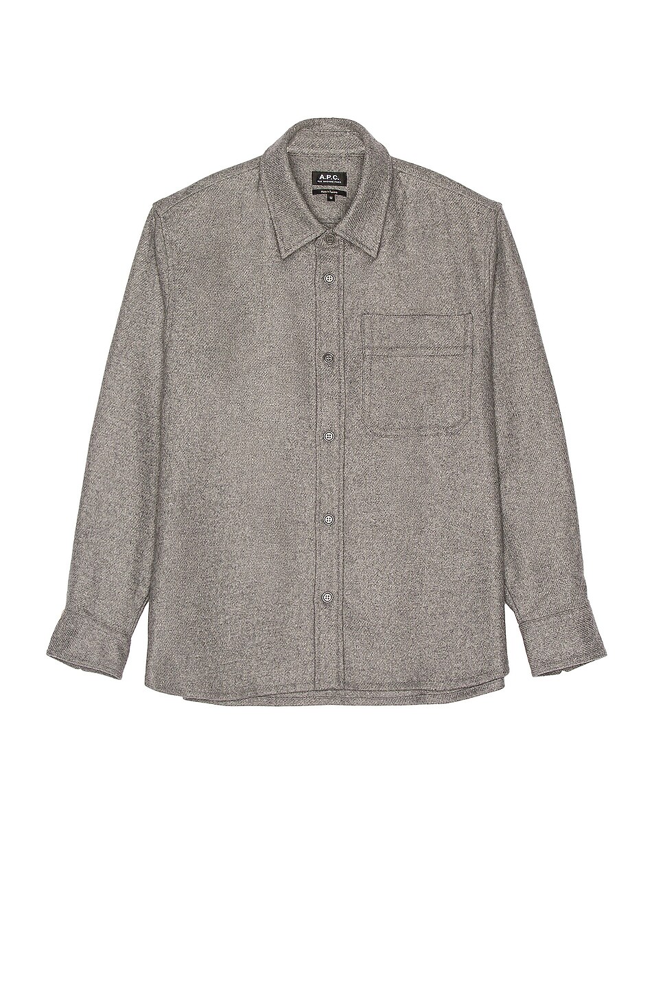 Image 1 of A.P.C. Surchemise Basile in Heathered Grey