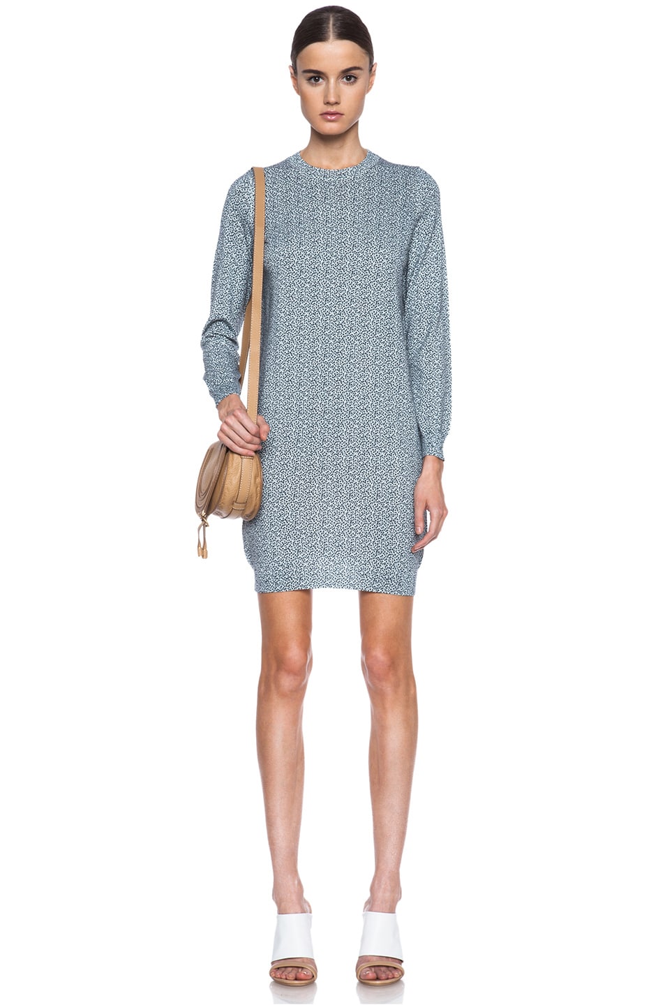 Image 1 of A.P.C. Pullover Knit Dress in Dark Navy