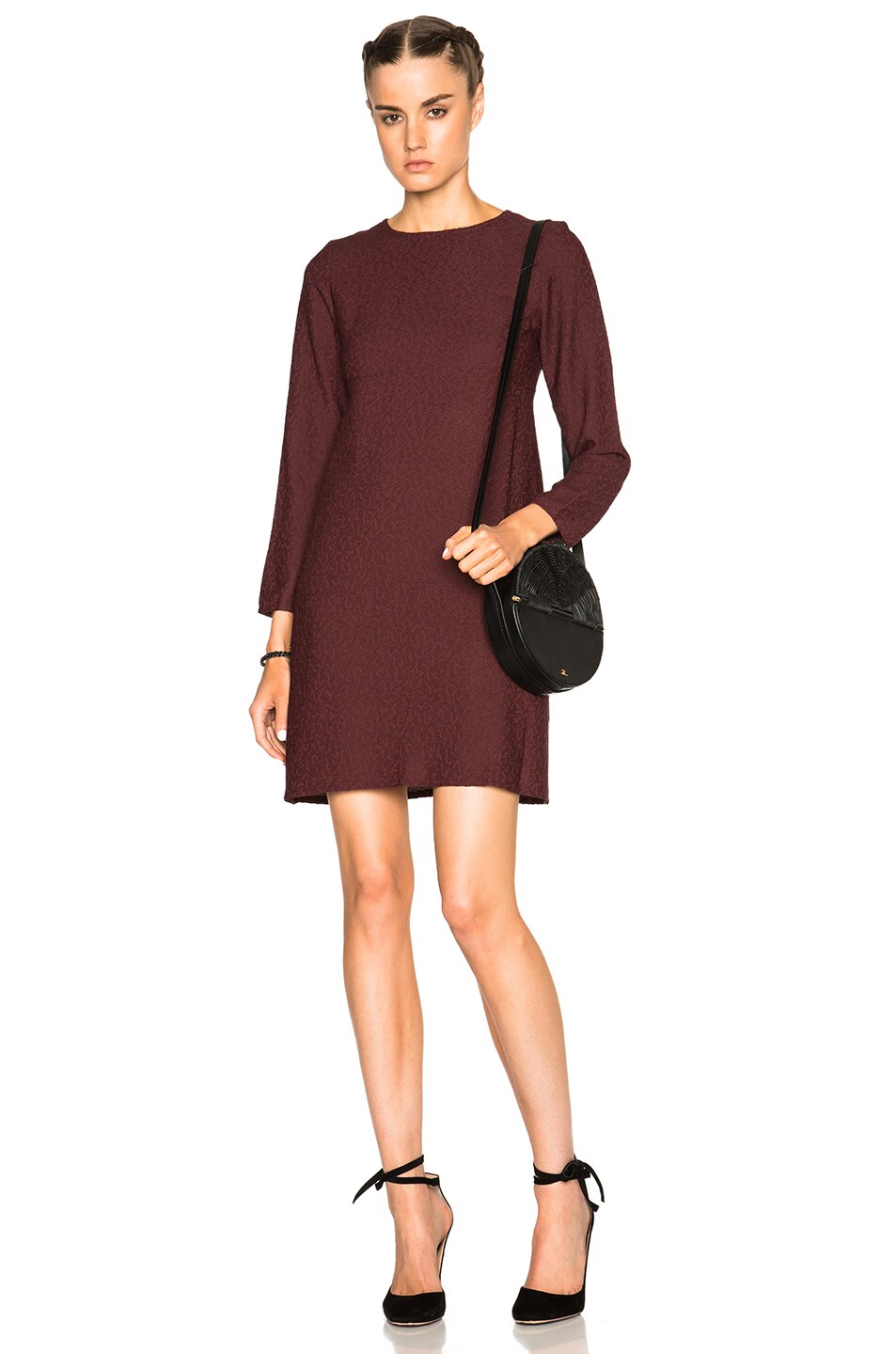 Image 1 of A.P.C. Chani Dress in Bordeaux