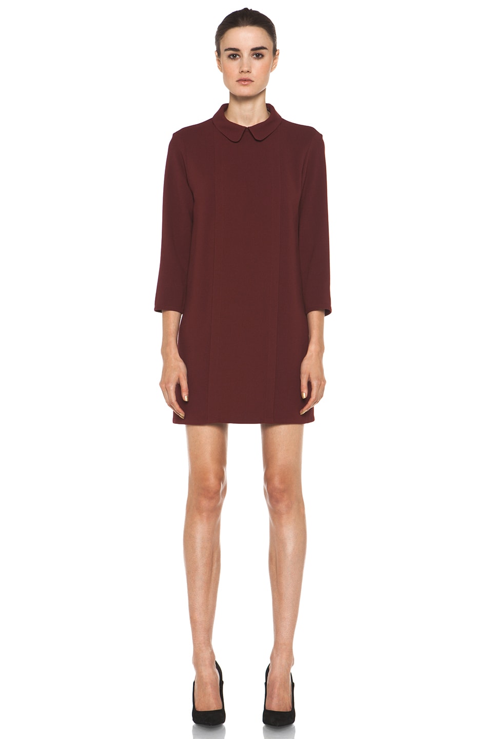 A.P.C. Minimale Dress in Rouge Fonce | FWRD