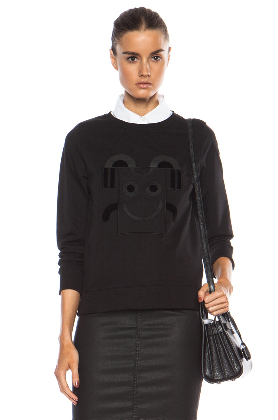 Image 1 of A.P.C. Mister T Cotton Sweatshirt in Black