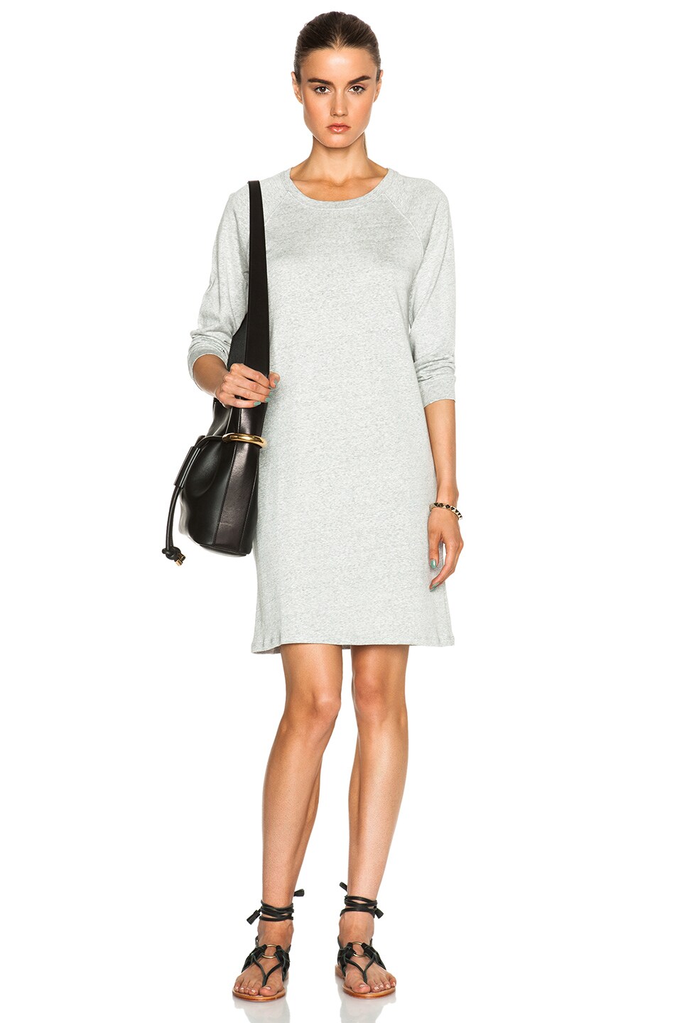 Image 1 of A.P.C. Sweatshirt Dress in Heather Grey