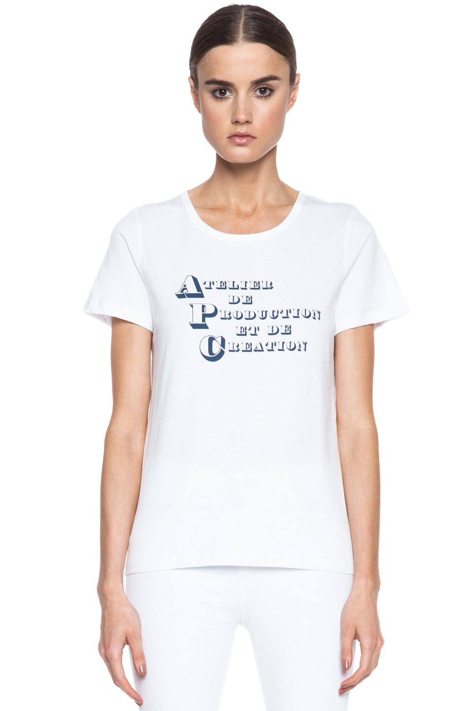 Image 1 of A.P.C. Atelier Traveliste Cotton Tee in White