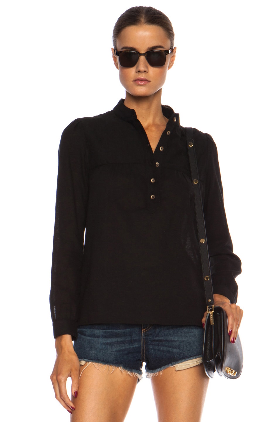 Image 1 of A.P.C. Line Cotton Blouse in Black