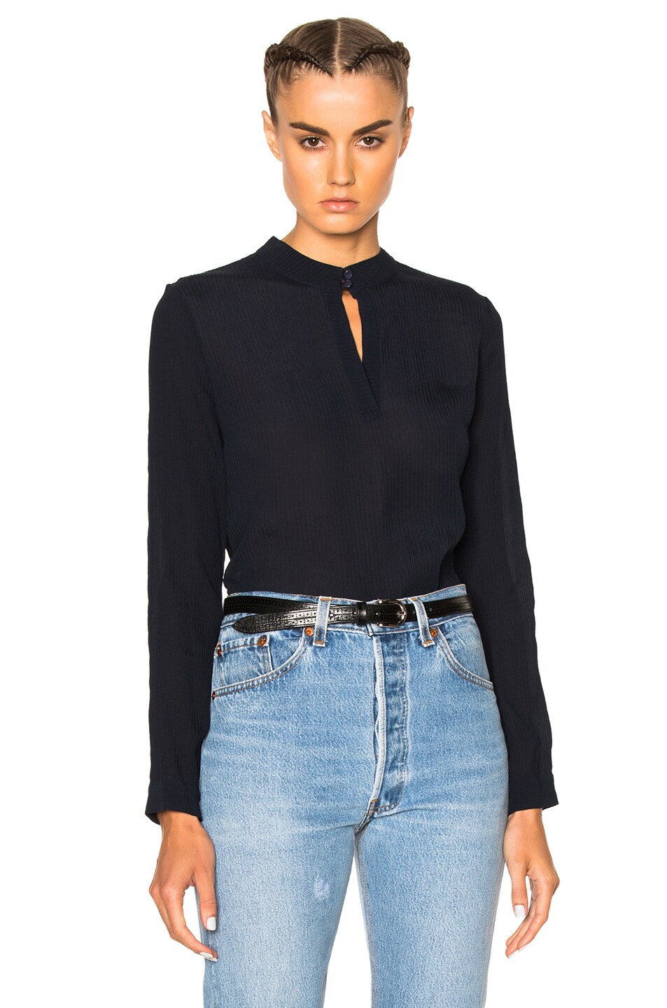 Image 1 of A.P.C. Brise Blouse in Dark Navy