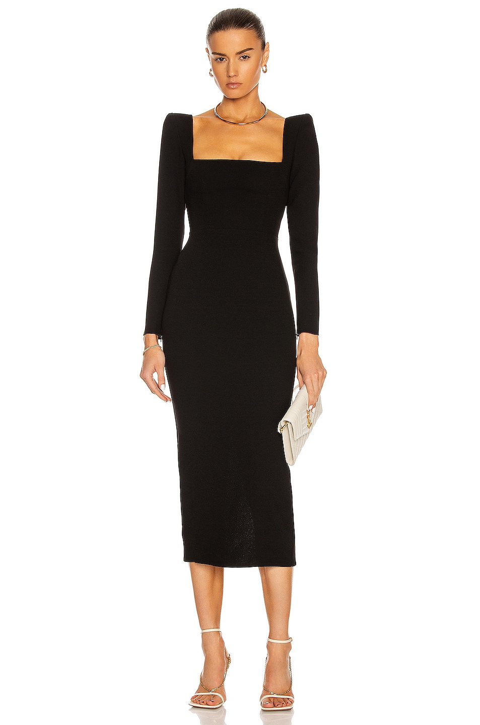 Image 1 of Alex Perry Baird Dress in Black