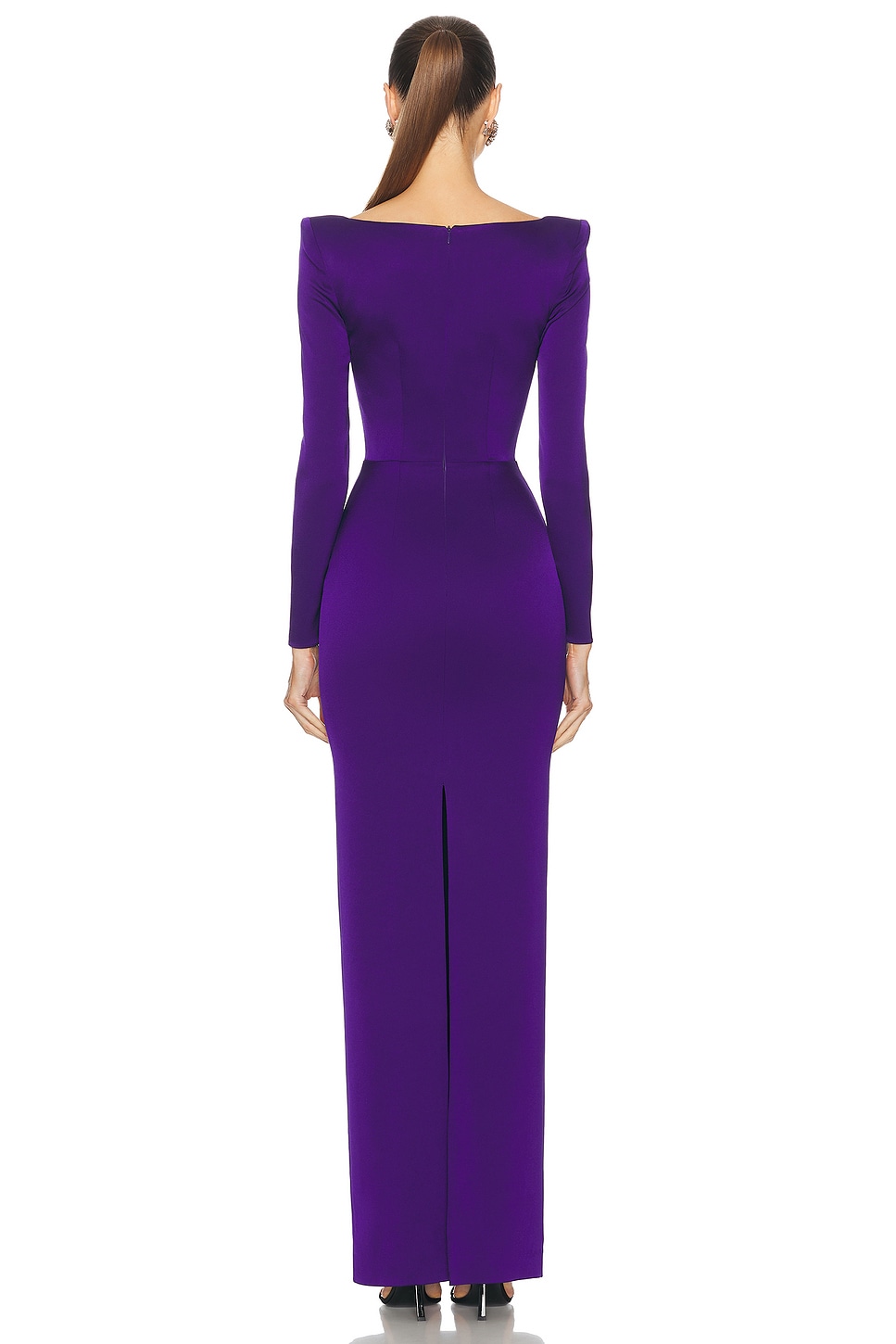 Satin Scoop Neck Maxi Dress - Thumbnail 3