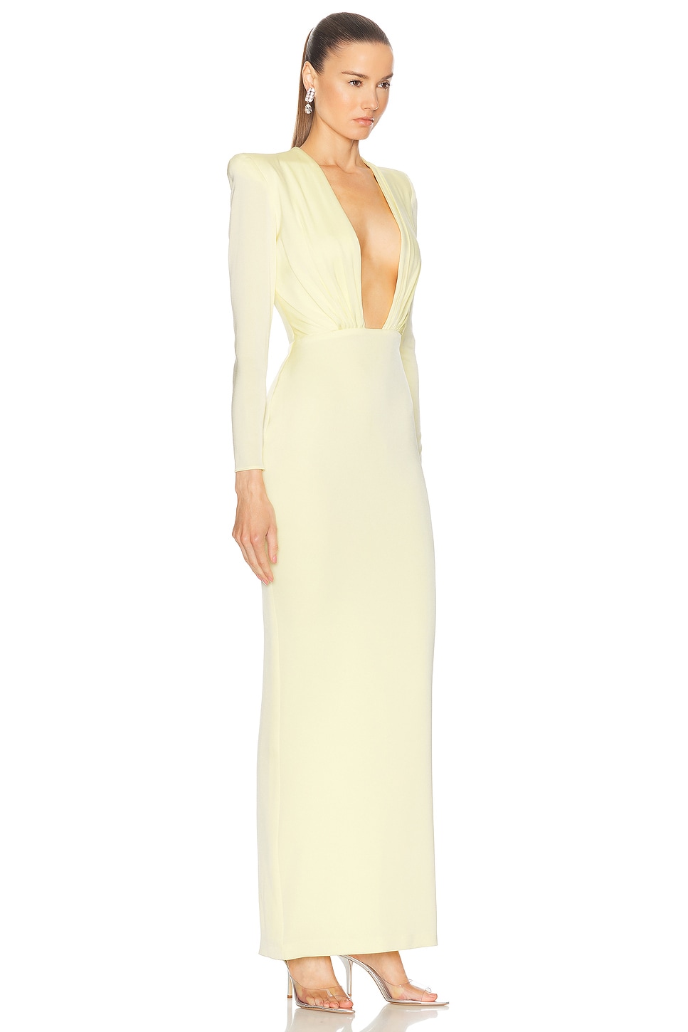 Alex Canary Maxi Impero Dress