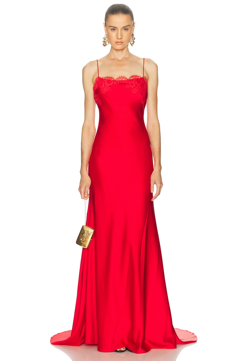 Image 1 of Alex Perry Bias Gown in Red
