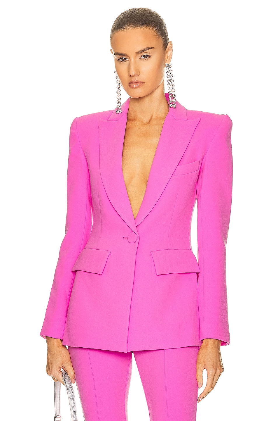 Image 1 of Alex Perry Carter Fitted Blazer in Pink