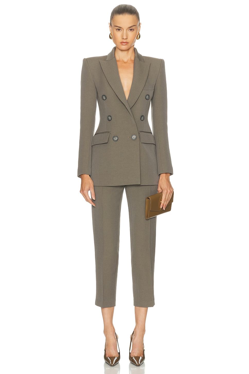 Alex Perry Double Breasted Fitted Blazer