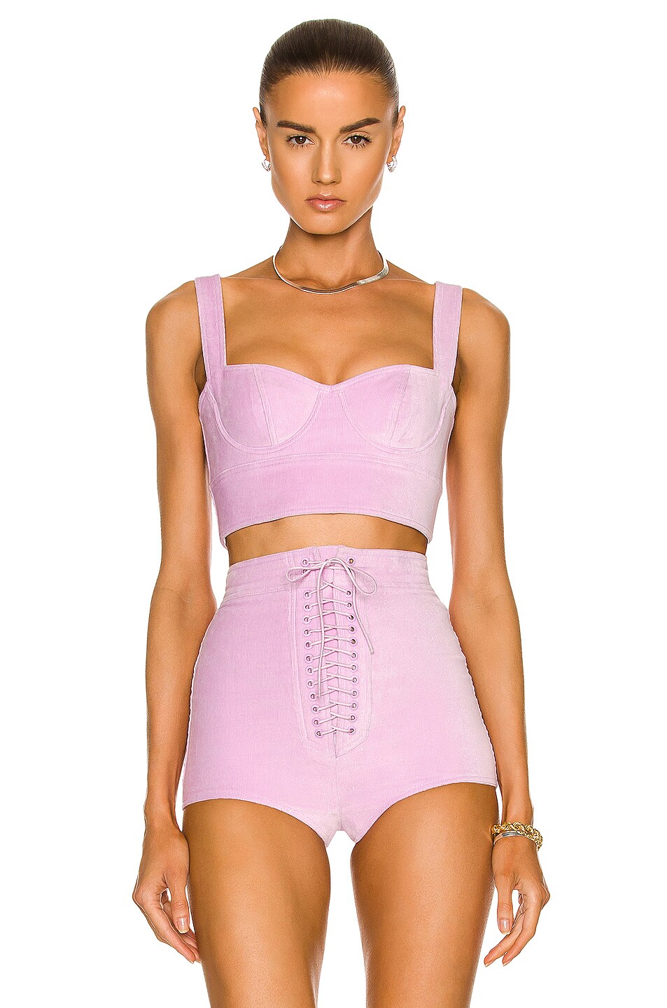 Image 1 of Alex Perry Cole Bustier Top in Lilac