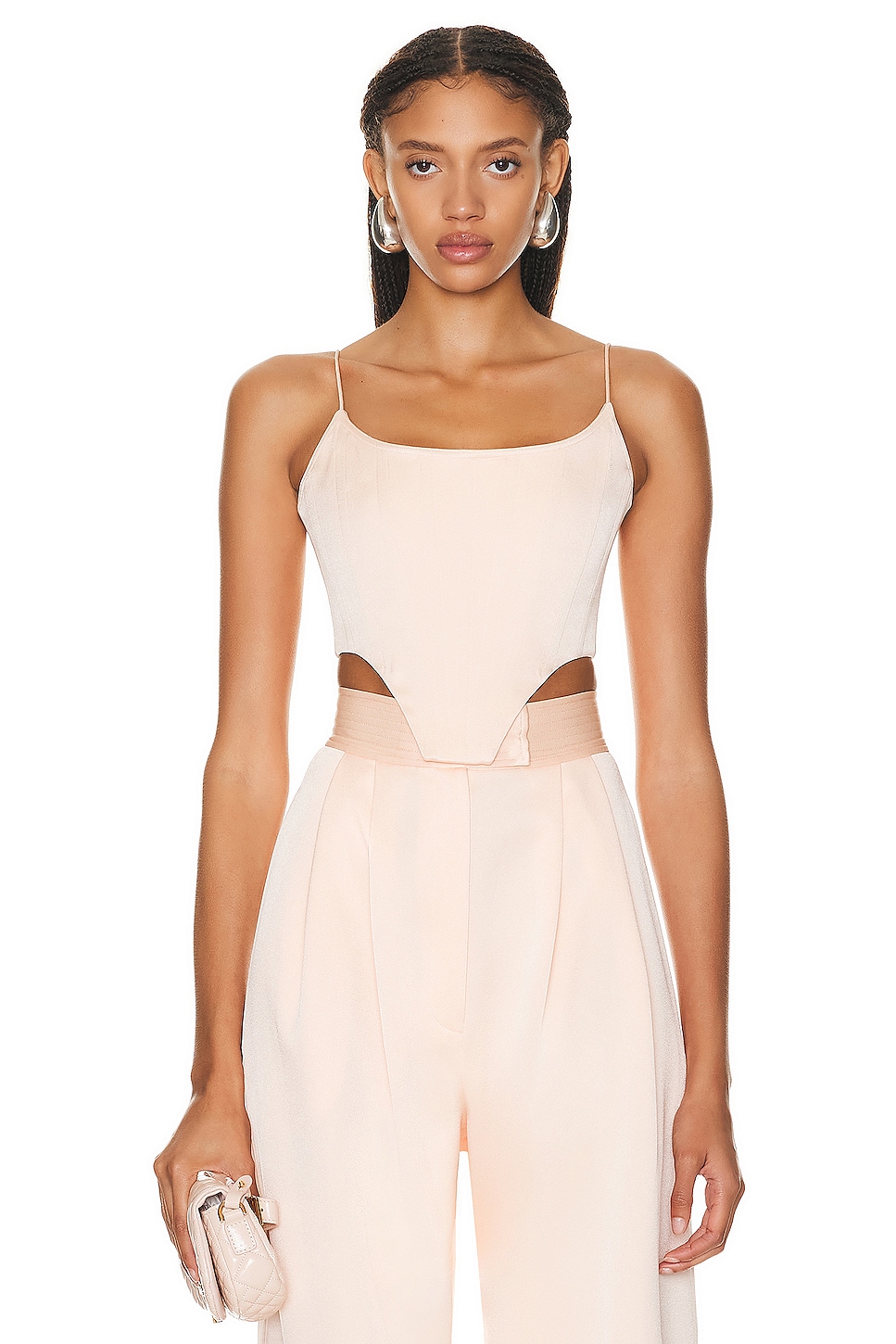 Image 1 of Alex Perry Corset Top in Peach