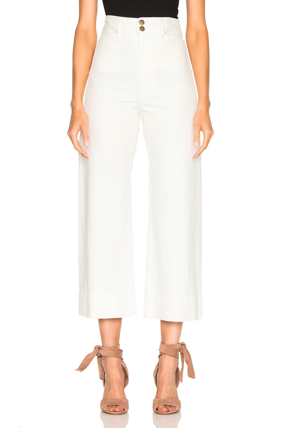 Image 1 of APIECE APART Merida Pants in White Denim