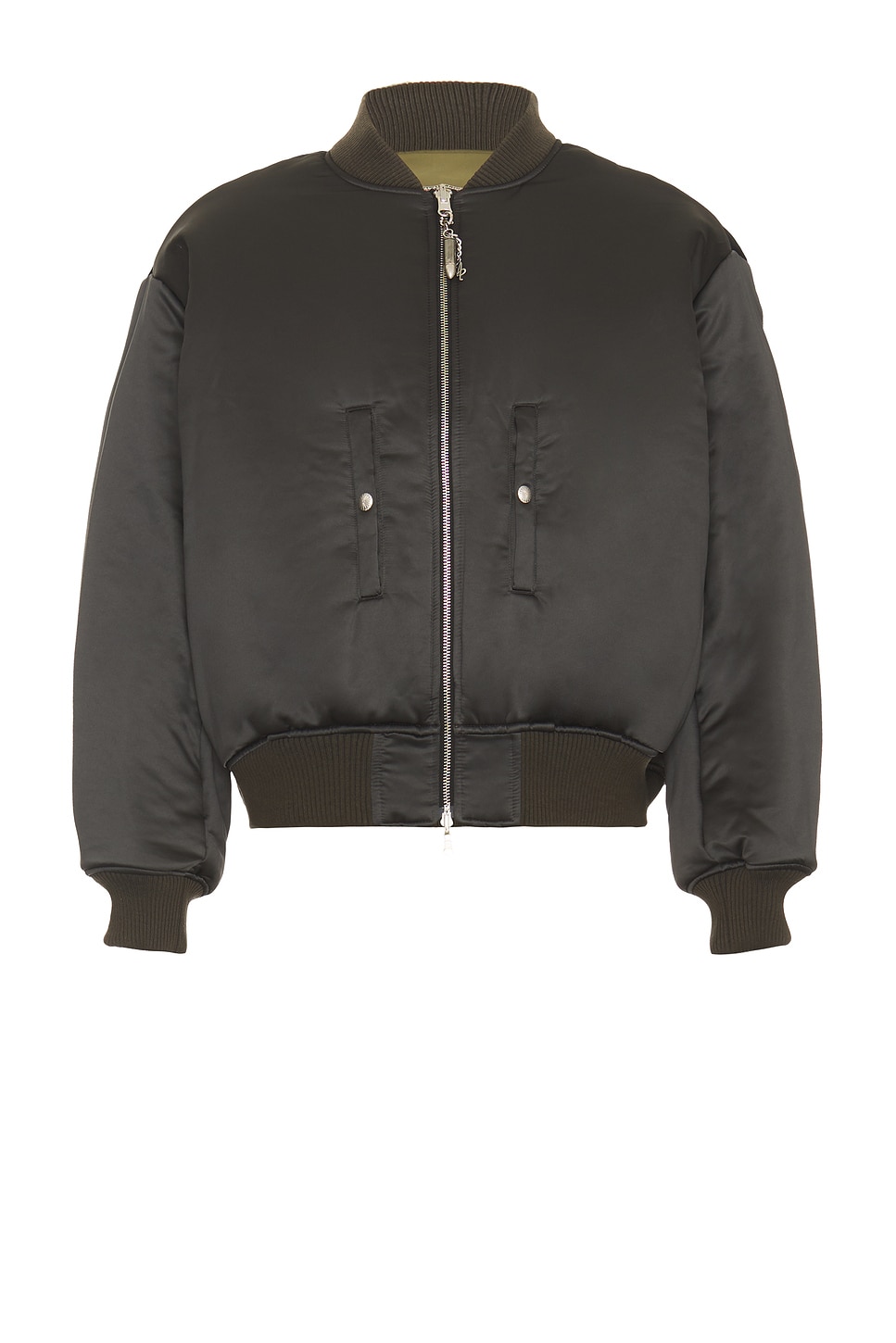 After Pray Reversible Ma-1 Bomber In Khaki