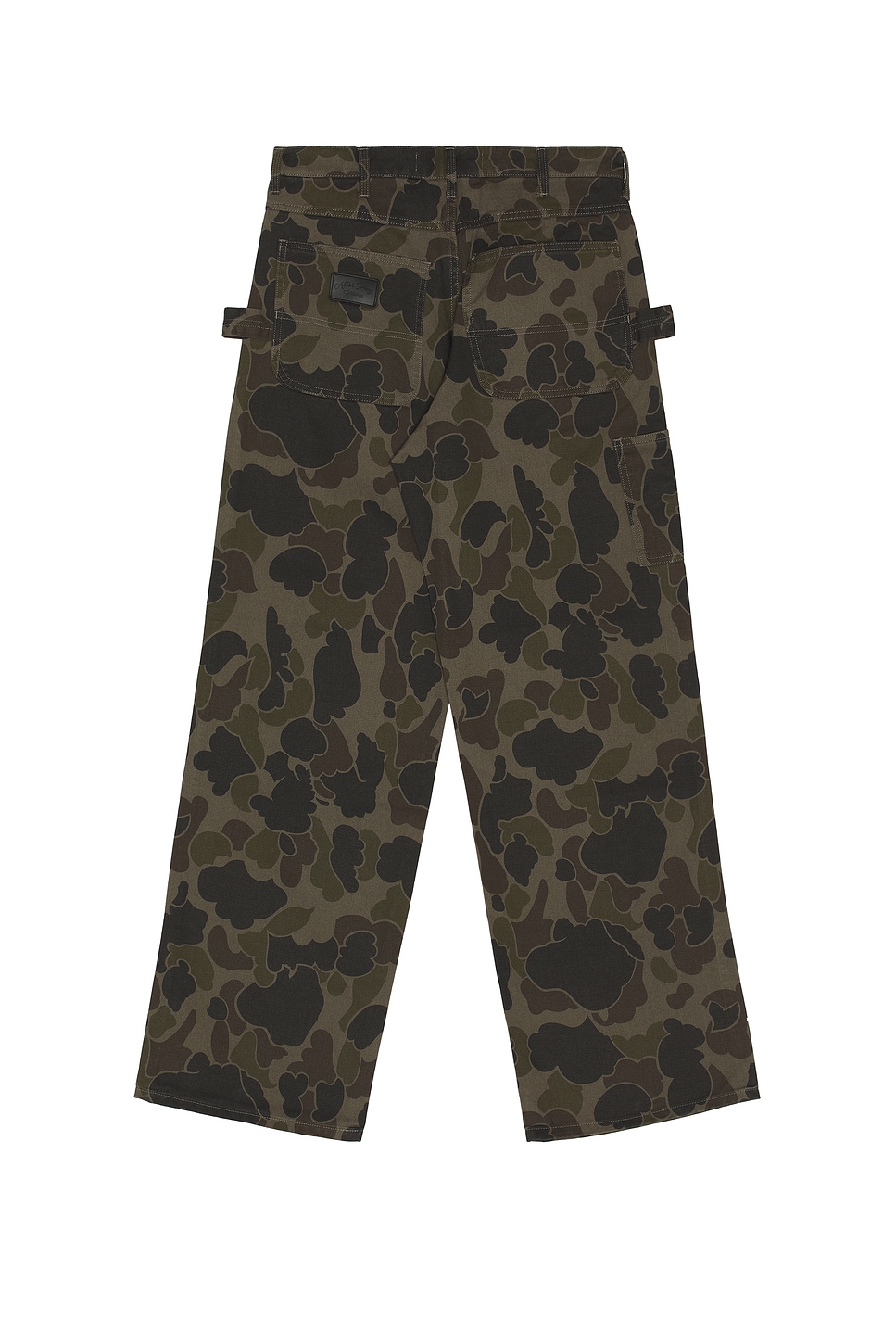 After Pray Neo Washed Work Pants Cloud Camo In Green