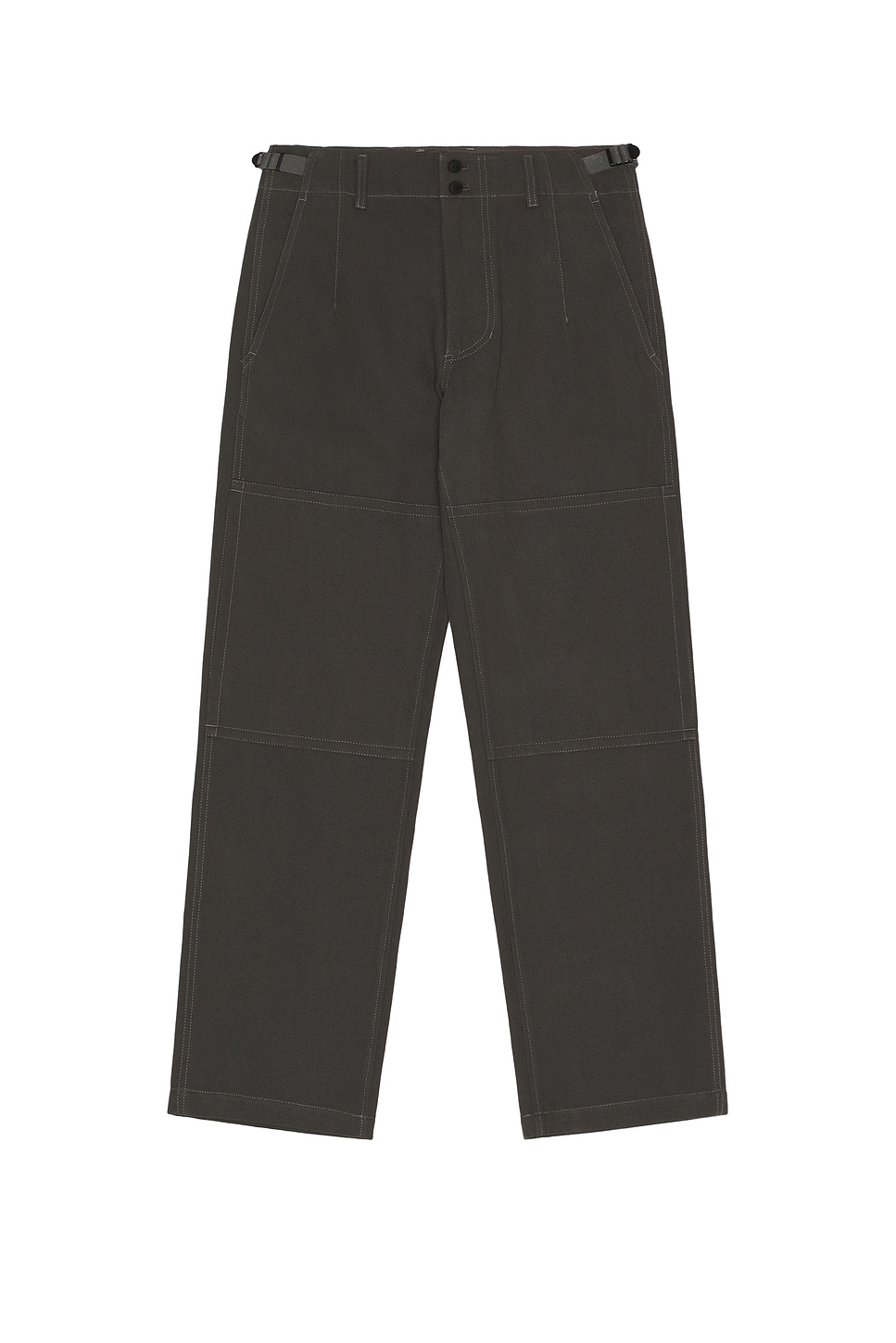Image 1 of After Pray Officer Double Knee Pants in Charcoal