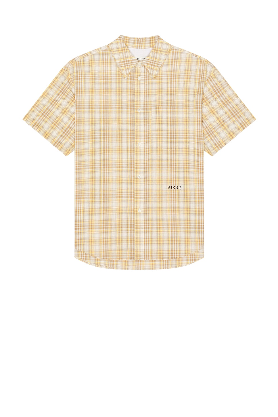 Madras Check Short Sleeve Shirt in Yellow