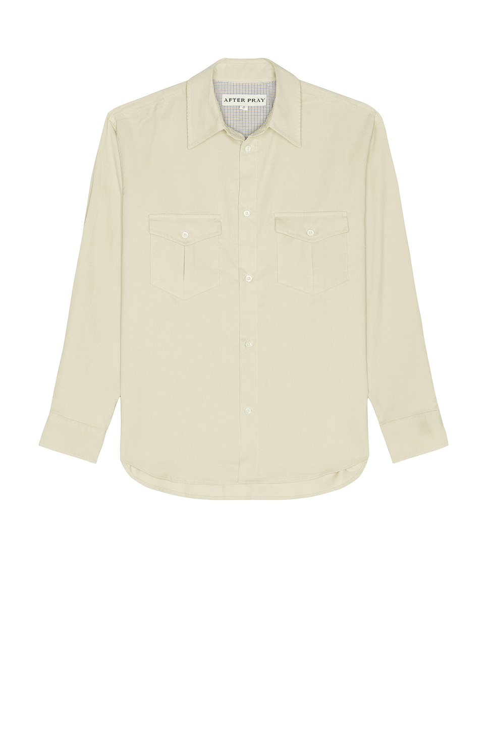 Image 1 of After Pray Lunar Corduroy Shirt in Ivory