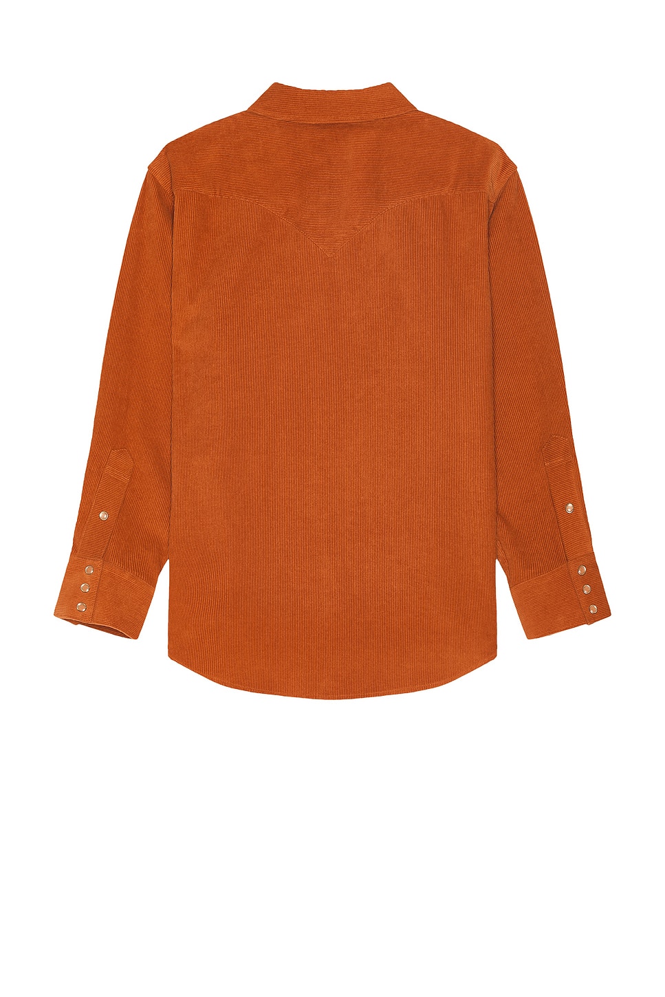 Shop After Pray Western Corduroy Shirt In Tangerine