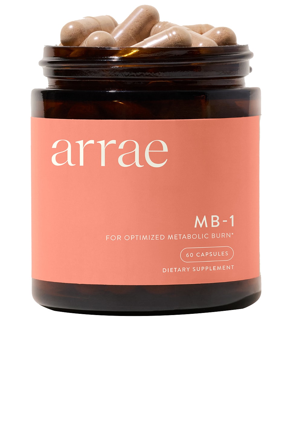 Arrae MB-1 Metabolism Capsules - side view in Peach