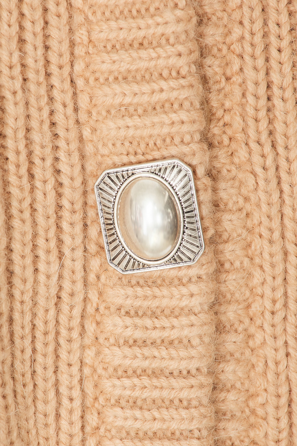 Area Gemstone Button Cardigan