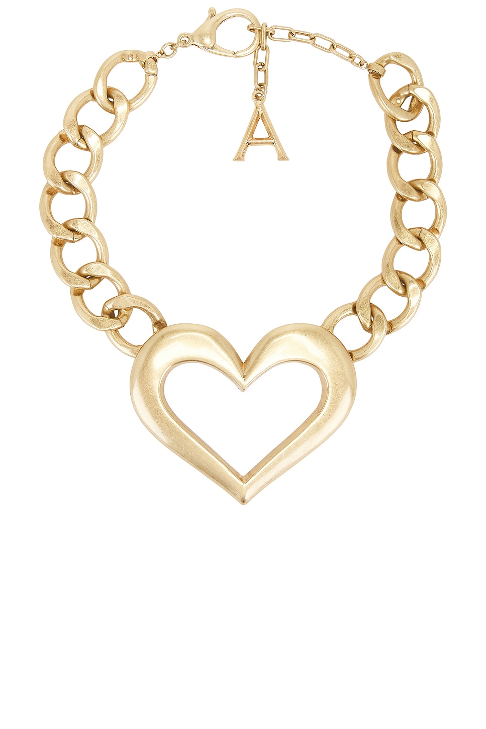 Image 1 of AREA Heart Chain Necklace in Gold