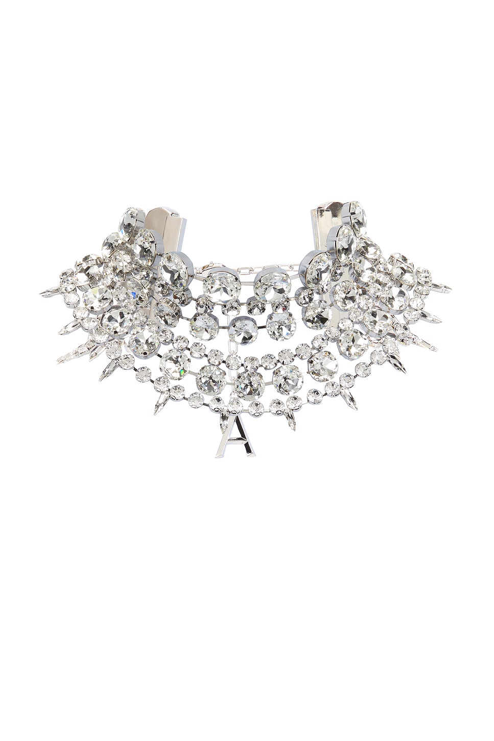 Area Crystal Multi Layer Choker Necklace