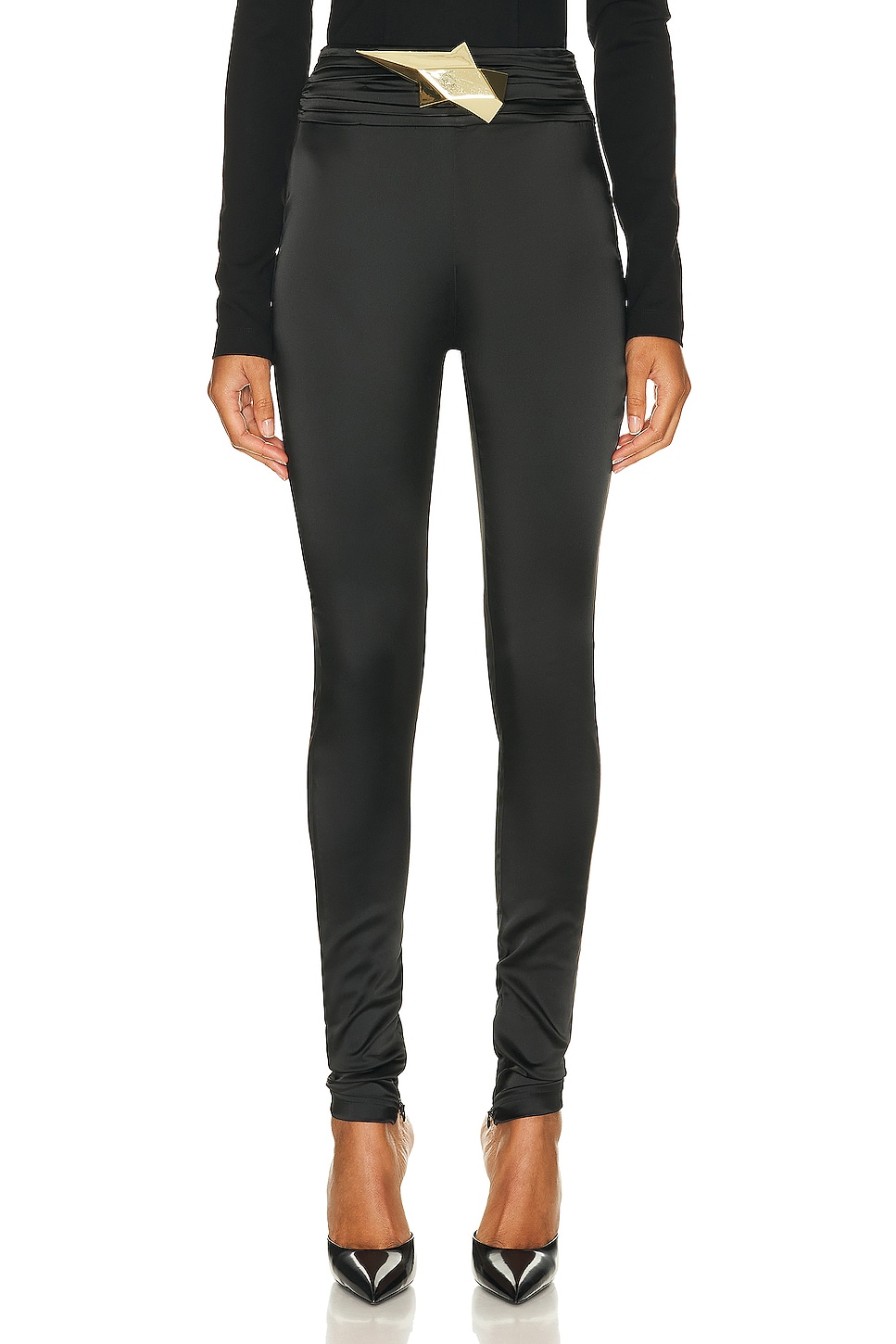 Image 1 of AREA High Waisted Star Legging in Black